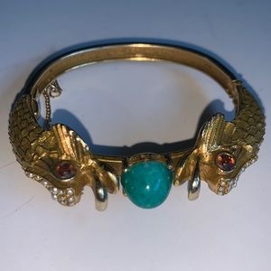 Vintage Double Headed Koi Fish Rhinestone